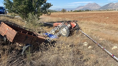 Acıpayam'da Traktör Kazası Bir Ölü